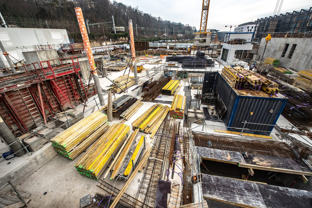 Chantier Le Blok siège social anahome immobilier lyon 9 janvier 2020 2