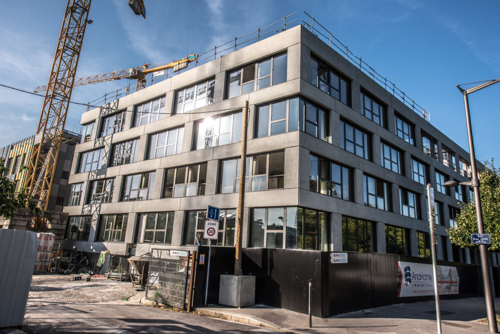 Chantier Le Blok siège social anahome immobilier lyon Aout 2020 1