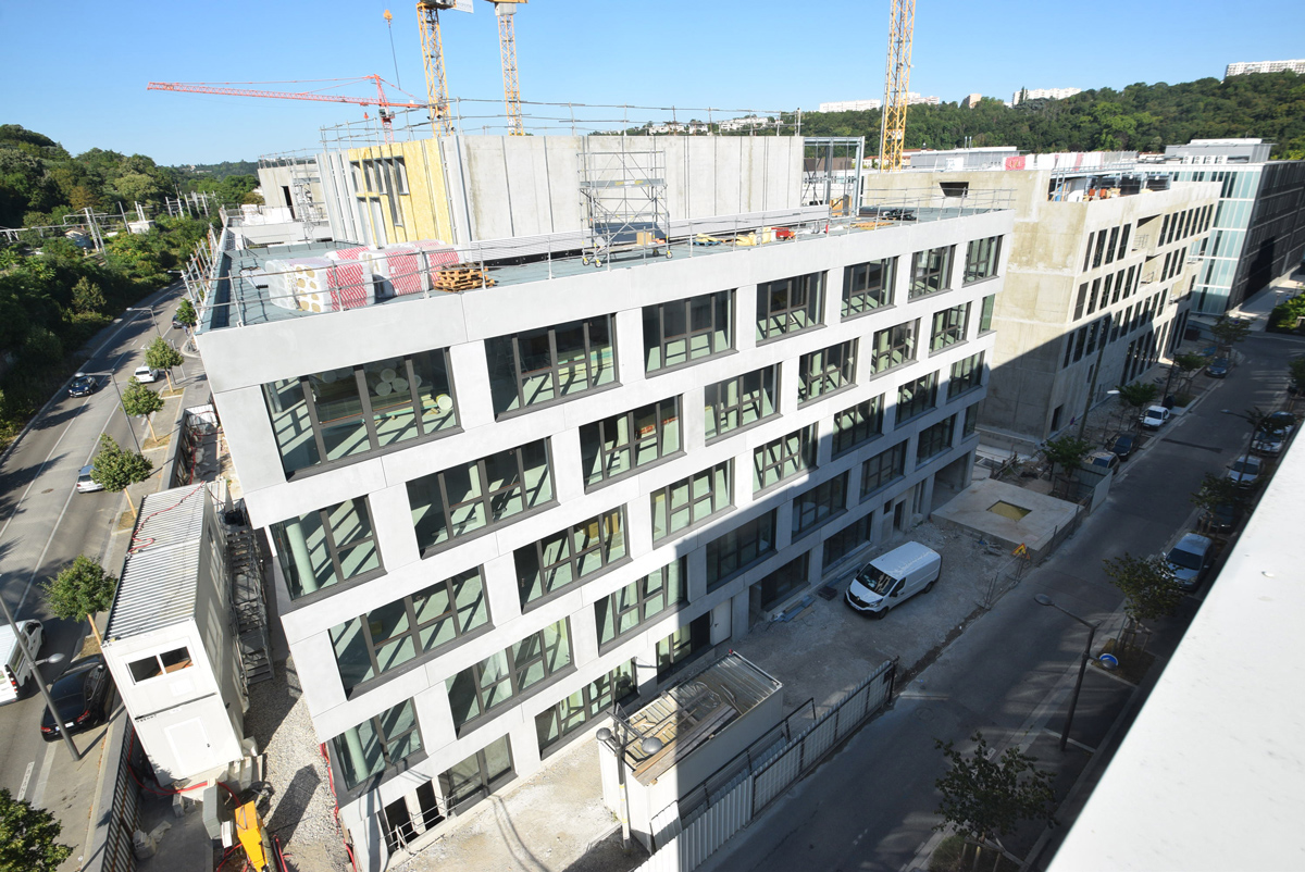 Chantier Le Blok siège social anahome immobilier lyon devisubox