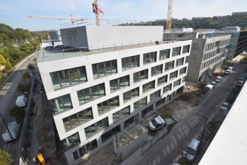 Chantier Le Blok siège social anahome immobilier lyon devisubox octobre