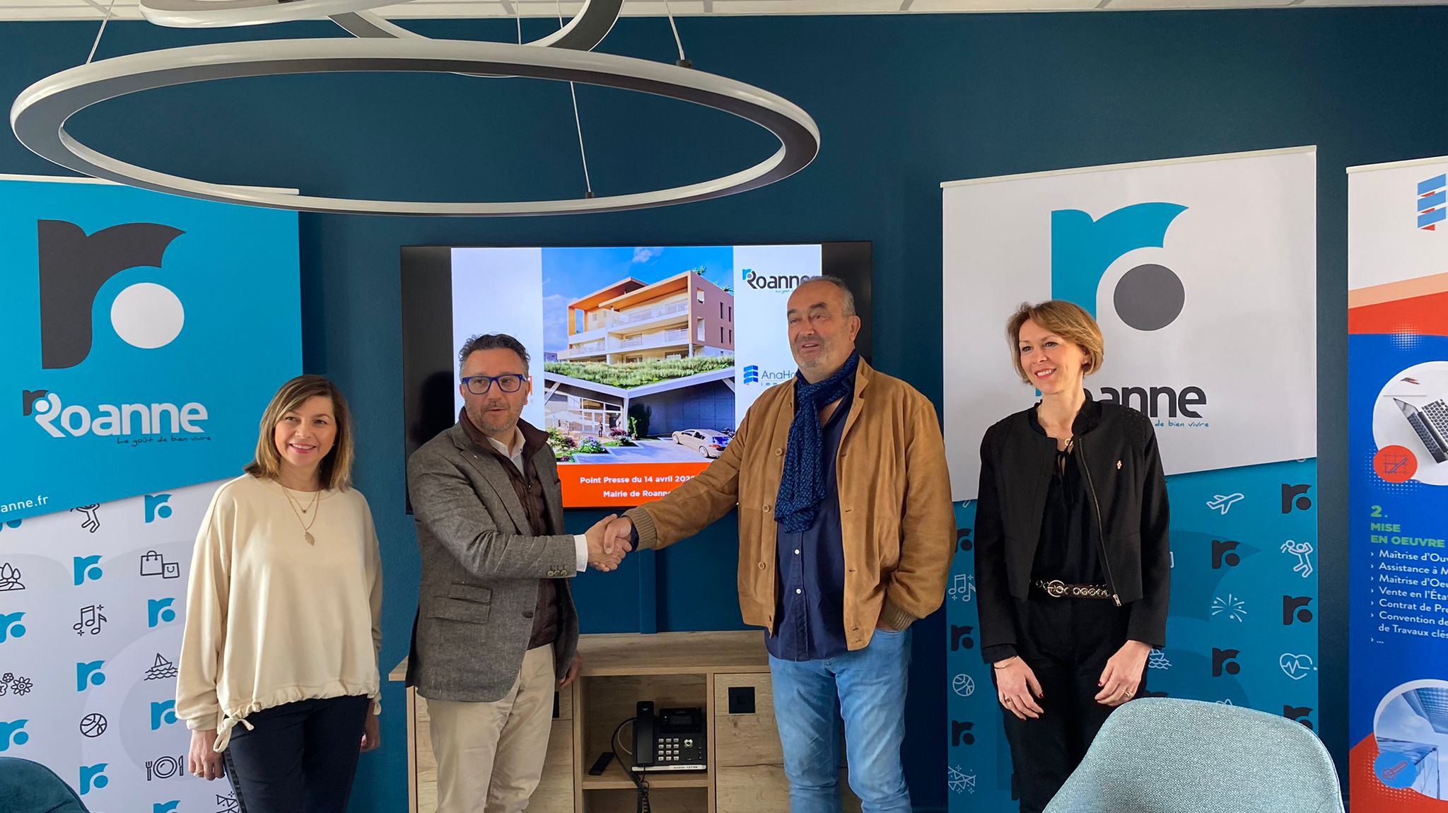 Conférence de presse : le programme Les Loges et les Halles Mulsant (Roanne)
