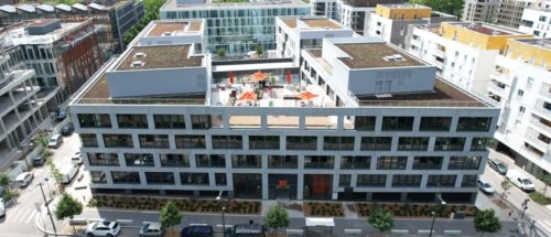 Immeuble BLOK vue de face drône